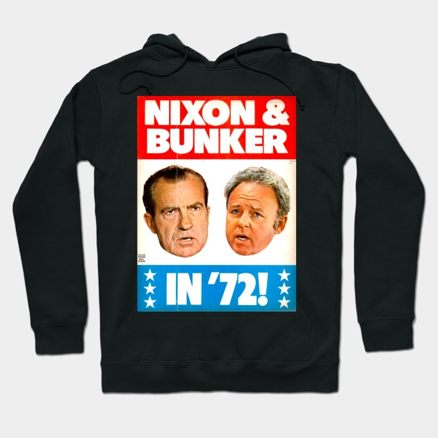 Nixon & Bunker in '72! MAD Hoodie by Pop Fan Shop